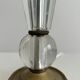 Art Deco lamp in bronze and crystal, France, 1930s