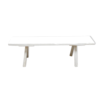Vintage wooden farmhouse bench