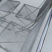 4 wire chairs by Till Behrens for Schlubach