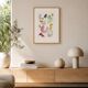 Original abstract painting – coloured organic shapes