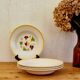 Lot de 4 assiettes creuses Digoin Sarreguemines modèle Sirocco