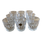 9 crystal water glasses from Cristal d’Arques