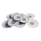 Set of 10 antique Lunéville flat plates – blue floral decoration