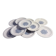 Set of 10 antique Lunéville flat plates – blue floral decoration