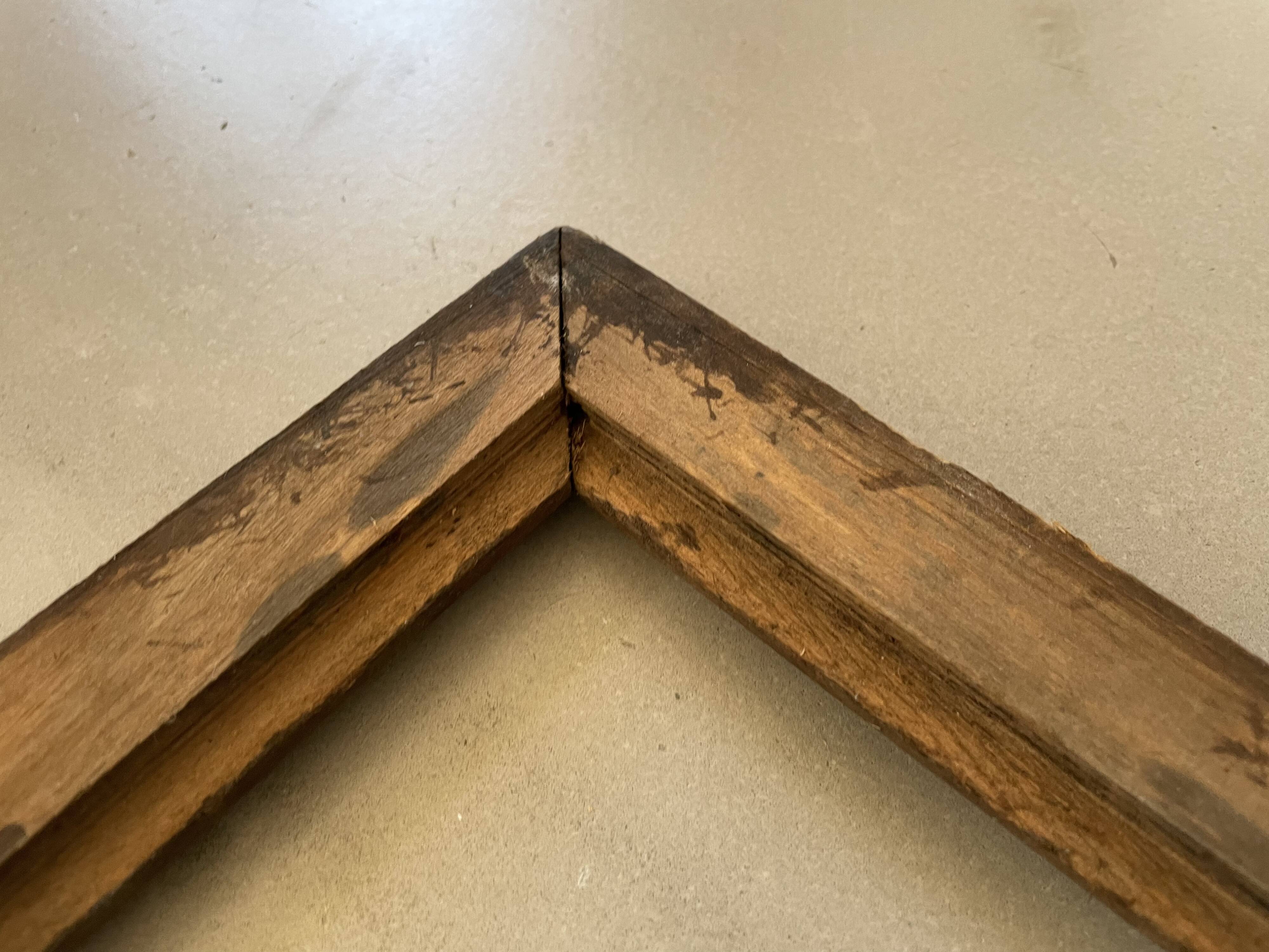 Old carved wooden frame 40x47cm