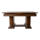 Solid wood dining table in Art Deco style