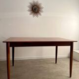 Old Scandinavian design rectangular teak table from the 60s vintage