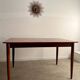 Ancienne table en teck rectangulaire design scandinave des années 60 vintage