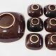 Dessert service 6 ramekins and salad bowl vallauris