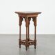 Elegant antique oak side table in Gothic style from the mid-19th century