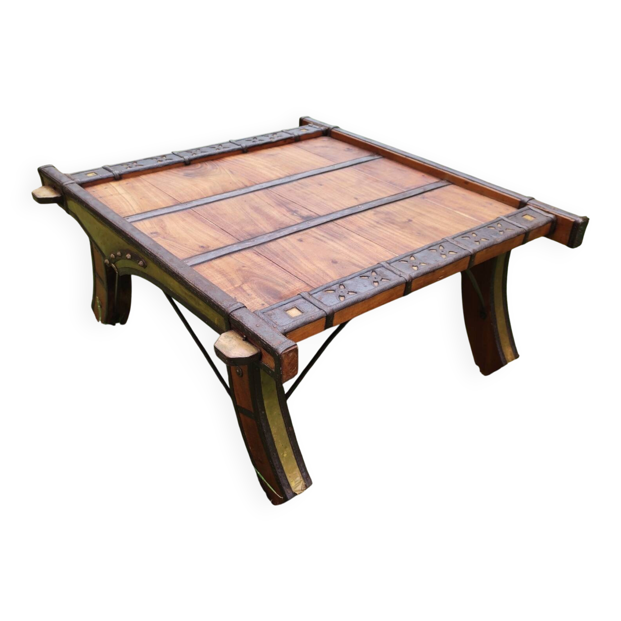Vintage Indian coffee table "Ganga Jamuna" - Rajasthan