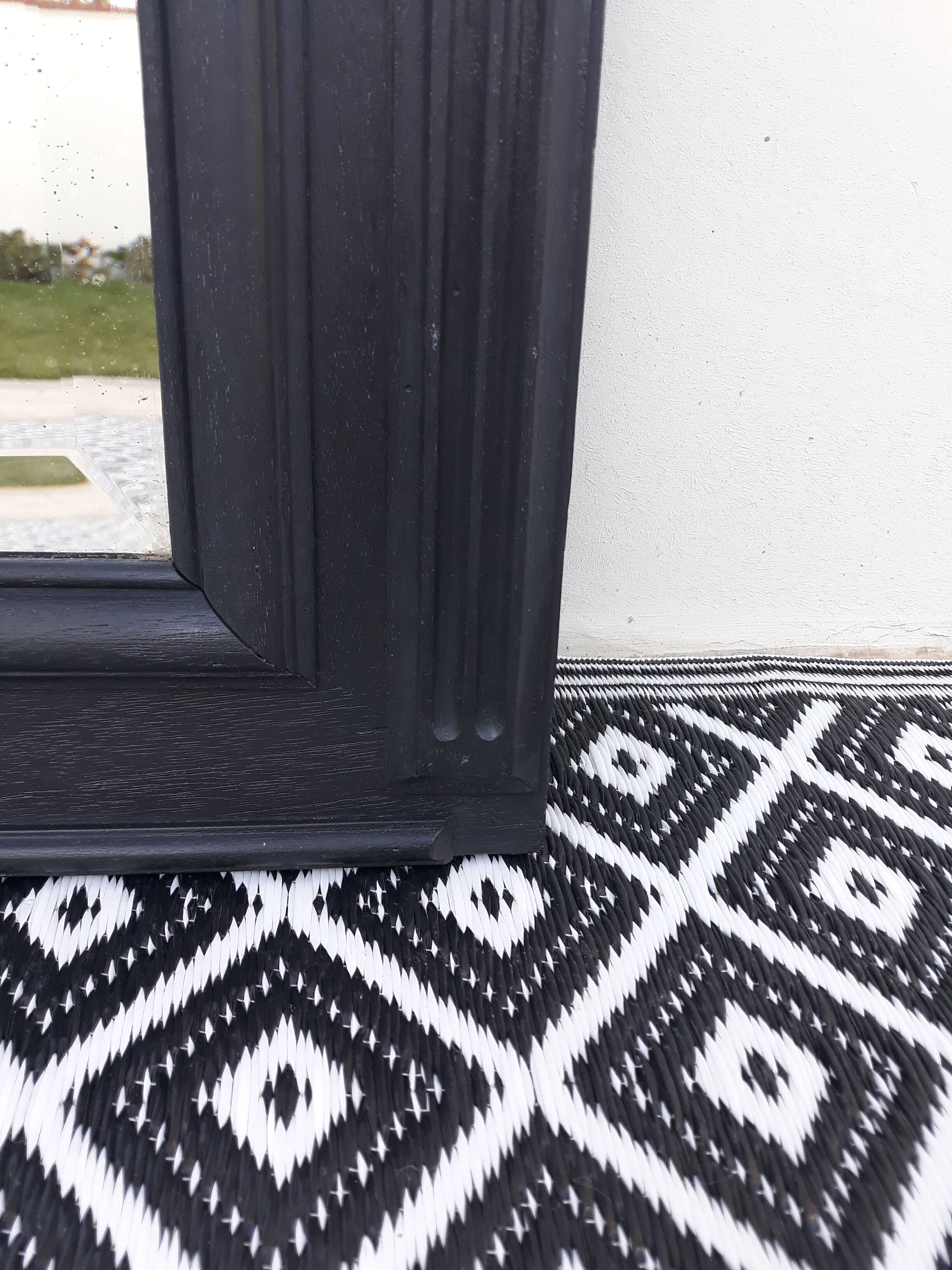 Bevelled trumeau mirror