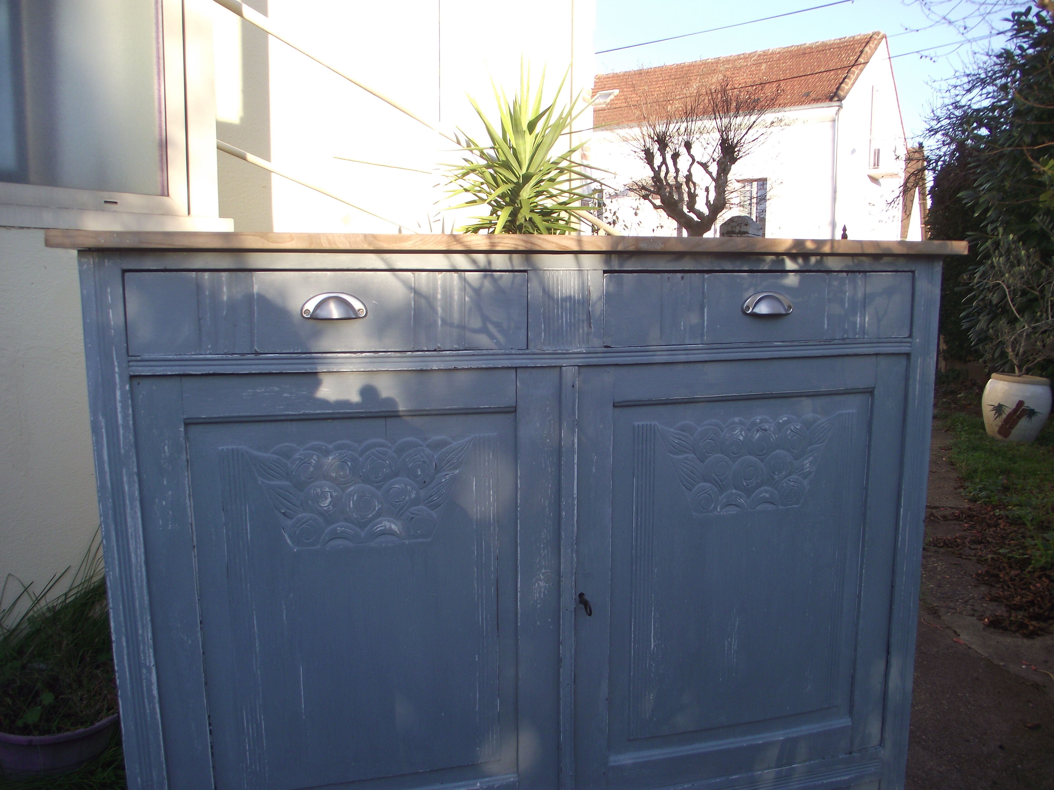 Parisian buffet in painted oak