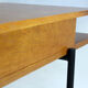 Oak coffee table with a glass top from Onv olomouc, 1970s
