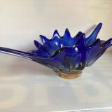 Large cobalt blue centerpiece