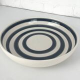 Large ceramic bowl or dish from Kähler, Denmark, striped pattern