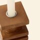 Mango wood candlestick