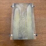 Antique Cigarette Holder Design Transparent Plexi & Silver Metal Vintage #C1