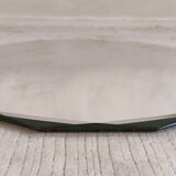 Élégant miroir ancien biseauté à 12 pans – style Art Déco vintage