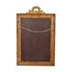Antique french neoclassical gold mirror with crown pine wood 117cm