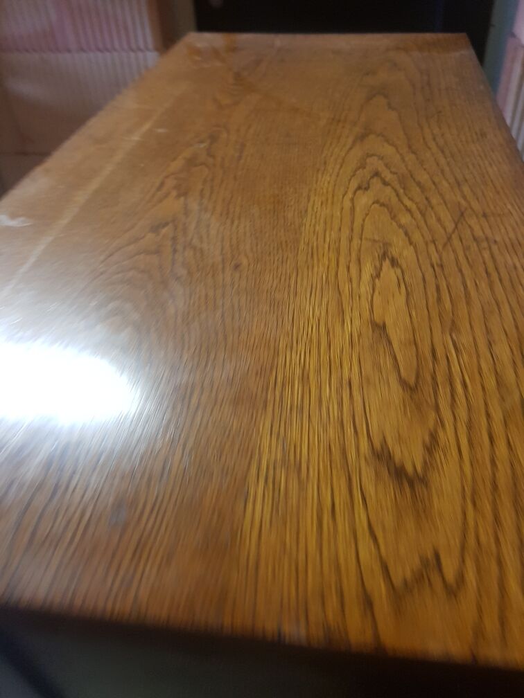 Meuble classeur de notaire à rideaux chêne