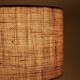 Rare handmade Søholm ceramic table lamp with jute lampshade / Mid-century Danish modern design / 1960s/1970s