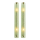 Contemporary Modern Green Graniglia ”Canalina" Murano Glass Wall Sconce-Set