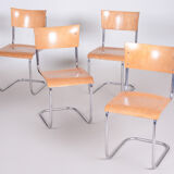 Set of four mart stam dining chairs - 1930s