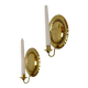 Pair Of Mid Century Swedish Brass Sconces