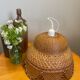 Vintage rattan and wicker pendant light
