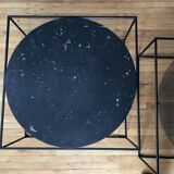 Tables basses Roche Bobois verre et marbre