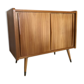 Vintage buffet sliding doors feet compass 1960's