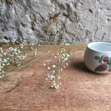 Raspberry pattern porcelain mug