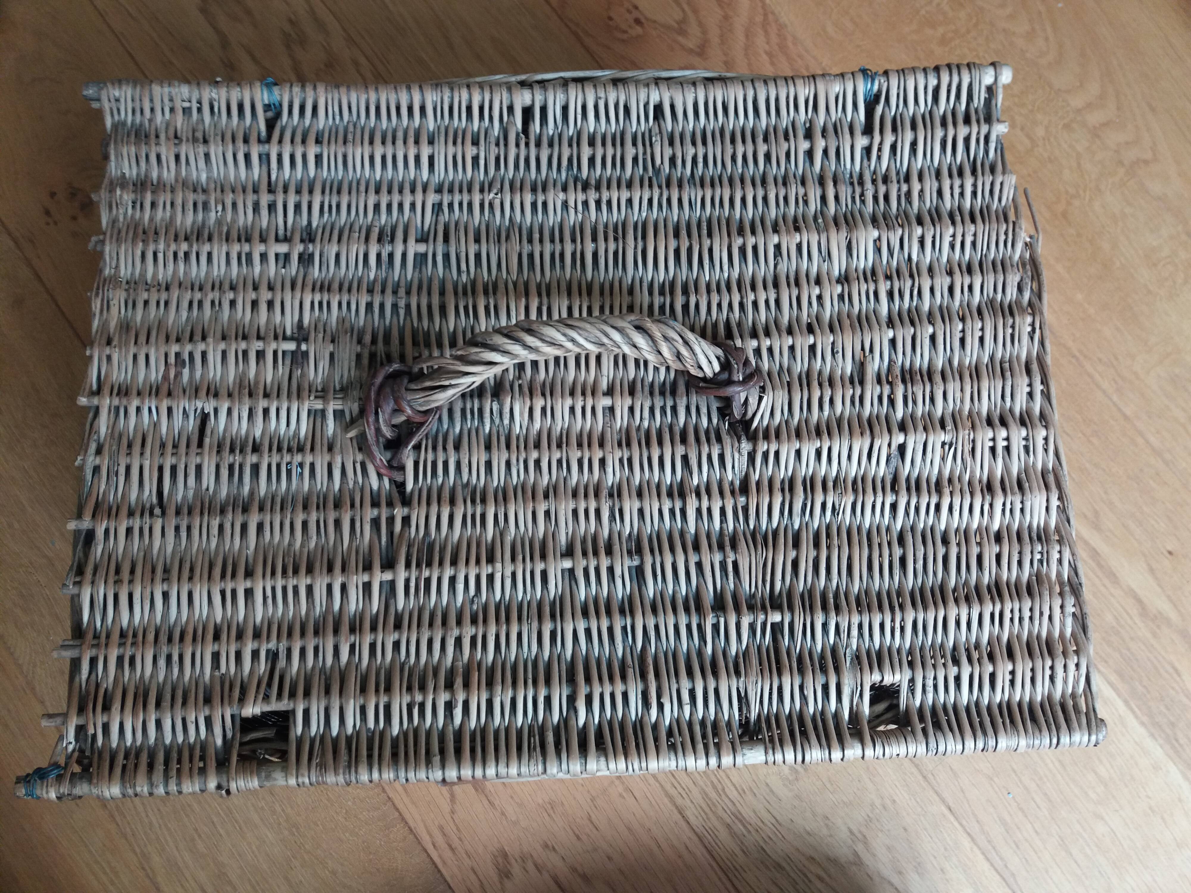 wicker box basket
