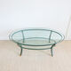 Vintage oval coffee table by Pierre Vandel, 1970s