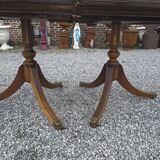 Regency style mahogany dining table with 2 extensions