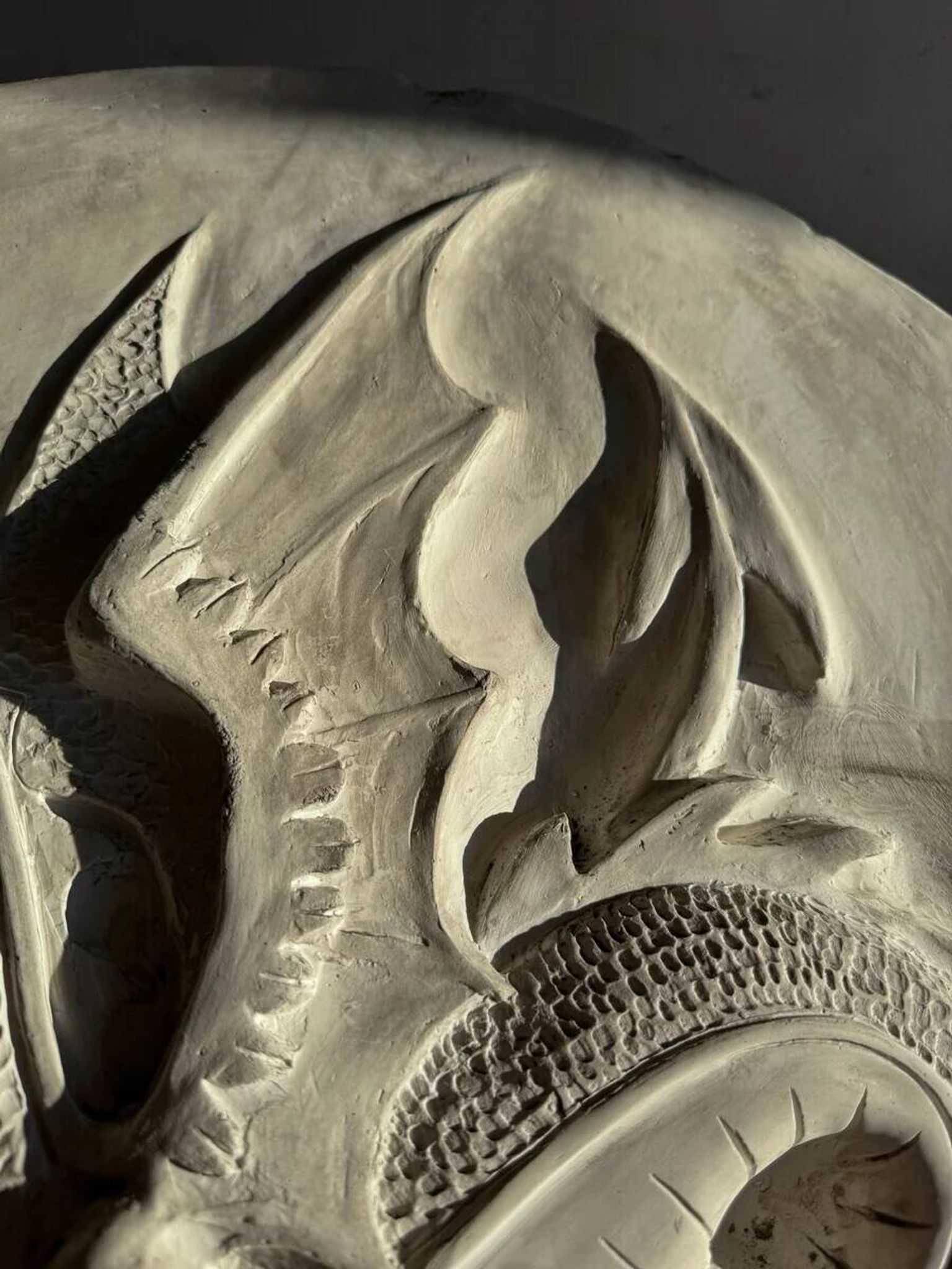 Dragon en plâtre par Walter De Buck