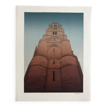 Alain le foll, albi, 1978. original lithograph signed in pencil.