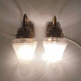 Pair of art deco wall lights