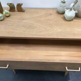 60s light oak chest of drawers