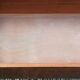 Vintage golden oak chest of drawers with 4 spindle feet from the 1950s