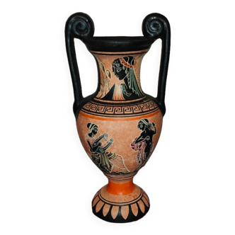 Greek vase with ethnic decorations