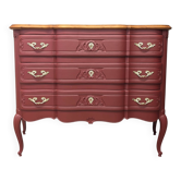 Vintage cherry wood commode refurbished
