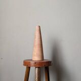 Contemporary handmade single-flower vase, clay, terracotta, slow decoration