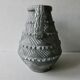 Patinated terracotta vase, brutalist style, Gerunda Spain, height 31 cm