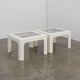 Table d'appoint en bois et en verre, vers 1970 (1 sur 2)