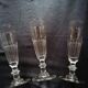 Set de 3 flûtes à champagne Baccarat/St Louis