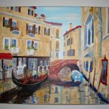 Oil on canvas by Patrice Skrabal: Venice