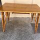 vintage 1960s rattan desk with Eiffel Tower legs