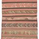 Tapis Kilim rouge et marron fait main